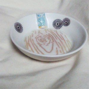 Small Ceramic Owl Trinket Dish Bowl